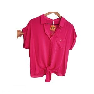 NWT Hot Pink DNA Couture Blouse
